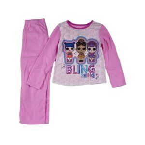 L.O.L Surprise Long Sleeve Girls Pajamas Matching Set Size 4/5